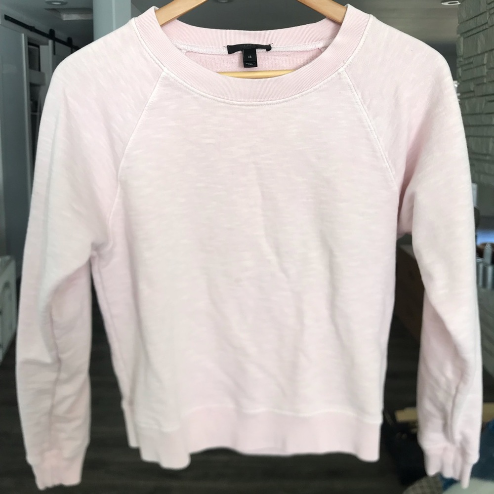 J. Crew Garment Dye Pink Sweatshirt